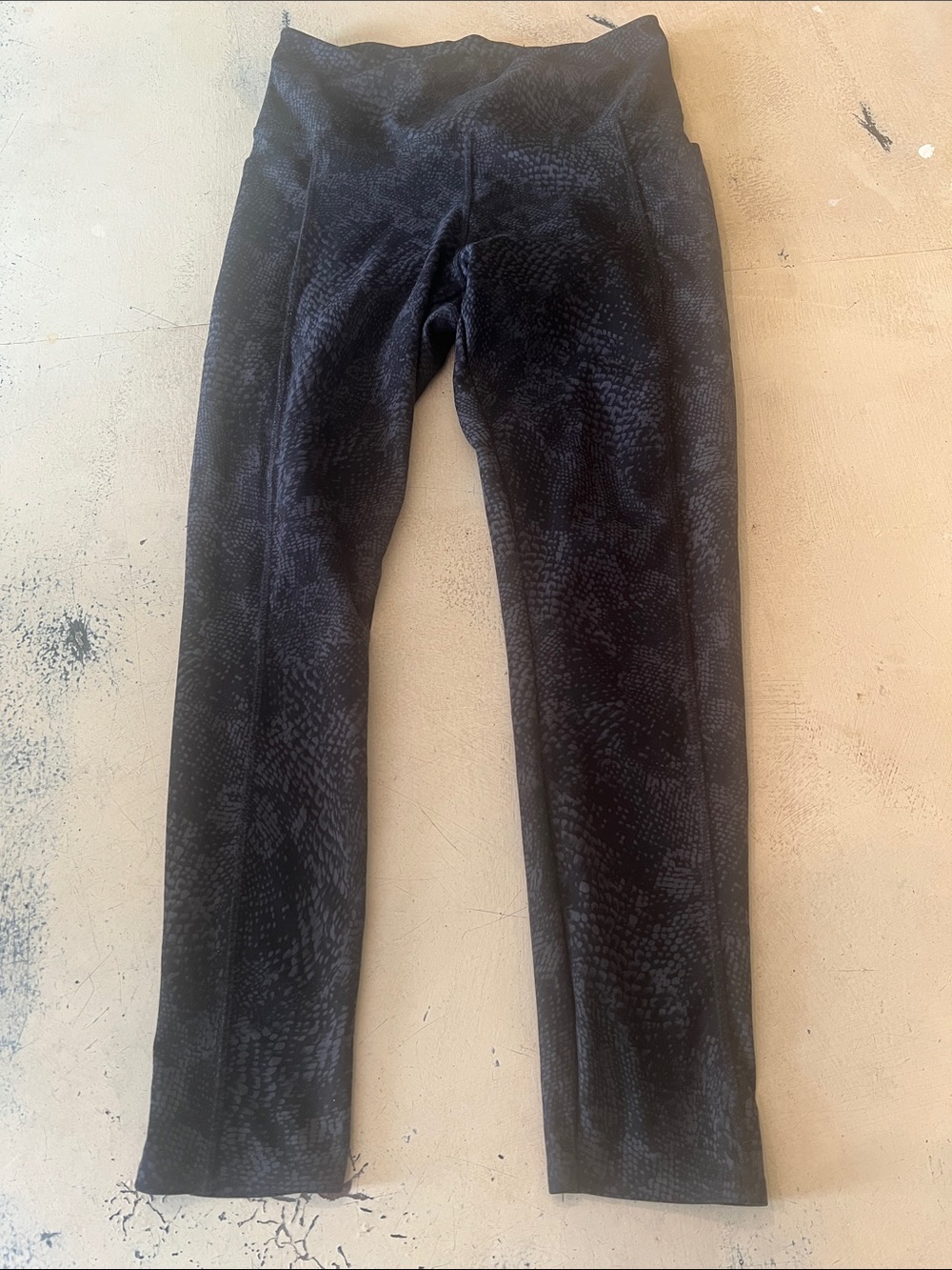 Danskin Black Snake-Print Leggings
